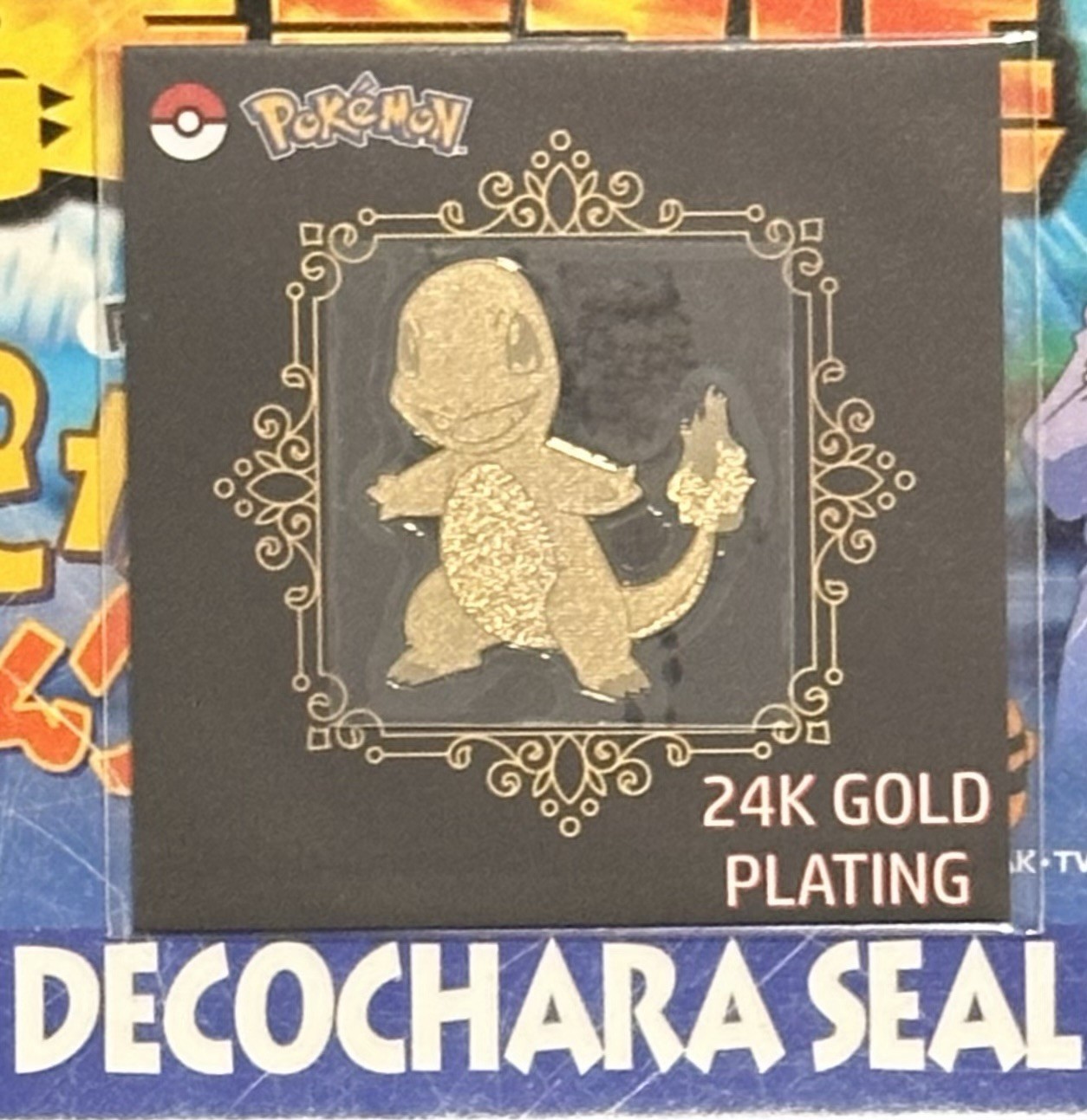 Charmander 24K Gold Plated Pokémon Sticker Korean Striking Pop Candy Promo NM Charmander 24K Gold Plated Pokémon Sticker Korean Striking Pop Candy Promo NM