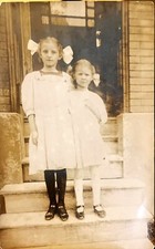 Antique RPPC Postcard Sisters picture