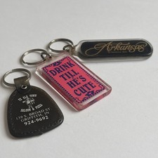 VTG Bundle (3) Keychains Advertising Souvenir Novelty Funny Antiques Hotel Key picture