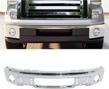 Front Bumper Face Bar Compatible with 2009-2014 Ford F150 F-150 W/O Fog Light Ho picture
