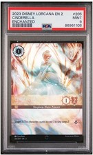2023 Disney Lorcana Cinderella Ballroom Sensation 205/204 Enchanted PSA 9 MINT  picture