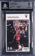 1987 MARKETCOM SPORTS ILLUSTRATED #16 MICHAEL JORDAN BGS 9 picture