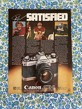 Vintage 1980 Canon AE 1 Camera Print Ad Joe Theismann picture