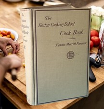 1909 The Boston Cooking-School Cook Book Fannie Merrit Farmer VG+ Rare Culinary picture