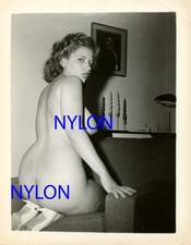 RARE 4 x 5 PHOTOGRAPH OF NUDE MODEL SHERRY LYNN picture
