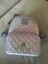 Loungefly Funko Pop BTS Dynamite Iridescent Purple Mini Backpack NWT picture