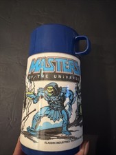 Vintage 1983 Masters Of The Universe He Man Skeletor Stratos Teela Thermos picture