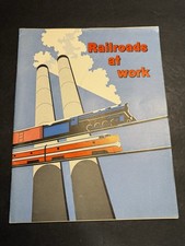 Vintage “Railroads At Work” Booklet 1954, Assn Of American Railroads, Very Good picture
