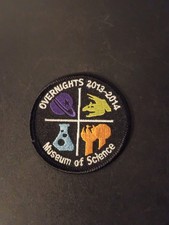 Vintage MUSEUM OF SCIENCE Boston Massachusetts Travel Overnight Patch picture