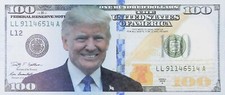 Donald Trump 2024 President Full Color Dollar Bill MAGA Novelty Funny Money picture