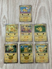 Pokémon Pikachu 30th Celebration Lot 7 Pokemon Cards Near Mint picture