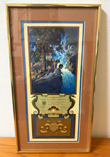 Edison Mazda “The Waterfall” 1931 Calendar Print Maxfield Parrish picture