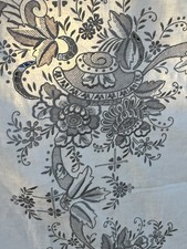 Madeira Richelieu Gray Embroidered Vintage Tablecloth 66 X 83 picture