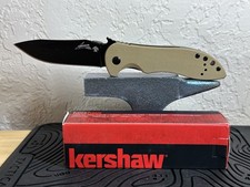 Kershaw CQC-5K Folding Pocketknife Tan/BLK G10 Handle SS Drop Point Liner New picture