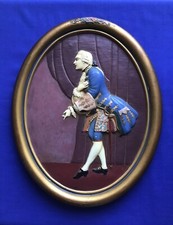 1920’s KRAFTROK RICH-CRAFT STUDIOS CHALKWARE WALL PLAQUE of a 18th CENTURY MAN picture