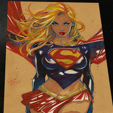 Superwoman Art Print Signed 8.5x11 | Art by Keyeske picture