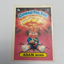 1985 Topps Garbage Pail Kids Series 1 Adam Bomb 8a Matte Back Vintage Card picture