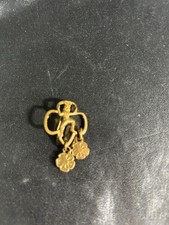 Vintage Girl Scout - Brownie MEMBERSHIP Pin With Two Petals picture