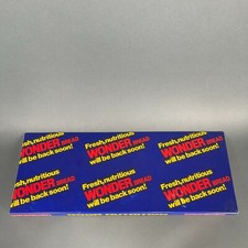 Rare Vintage 1970's Wonder Bread Cobalt Plastic Shelf Topper Advertising Pop Art picture