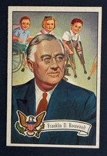 Franklin D Roosevelt 1952 Bowman US Presidents Set-Break # 34 *SHARP & FRESH* picture