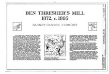 Photo:Barnet Center Vermont Ben Thresher's Mill 1872 c1895 title sheet map picture
