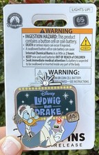 2026 Disney Parks Ludwig Von Drake 65th Anniversary Light Up LR Pin picture