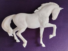 Artist Resin Prancing Horse by Horns From Heaven Traditional Size Unpainted New picture