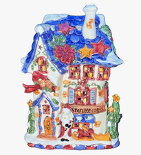 Kmart Christmas Ceramic Santa Starlite Cafe Tea Light Votive Candle Holder 2000 picture