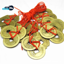 2 Sets Of 3 Chinese Feng Shui Coins For Wealth And Success Lucky Oriental picture