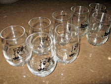 rmk99 KC Renaissance Festival Lot=8  Stemless Wine Glasses 2 Designs NM st135 picture
