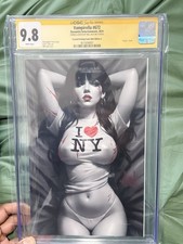 🔥 VAMPIRELLA #672 CGC 9.8 SS WILL JACK SIGNED BLOODY SKETCH REMARK I LOVE NY picture