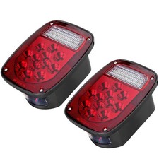 LIMICAR RV Tail Lights, 39 LED Trailer Lights, Red/White Dual Colors Stop Tai... picture