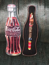 Coca Cola Pen & Bottle Shaped Tin Set 1996 Christmas Coke Dec 25, 1923 Replica picture