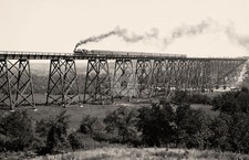 C. & N.W. Railway viaduct near Boone Iowa 1 c1900 RPPC Photo Postcard COPY picture