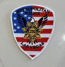 LAS VEGAS METRO POLICE PATCH 250TH 250 YEAR ANNIVERSARY SUPER RARE OFFICIAL picture