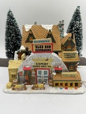 Lemax Vail Village Klondike Sled Dog Excursions Lighted Building 2009 picture