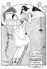 Vintage 1930s Colgate Perfume Poster - Art Deco Style 24x36 CLASSIC PRINT 🤯💯 picture