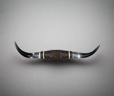 Large “Doble” - Polished Steer Bull Cow Longhorn Wall Mount South West Art Decor picture