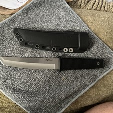 Cold Steel Kobun Tanto Fixed Blade Knife Stainless Plain Edge Full Tang Sheath picture