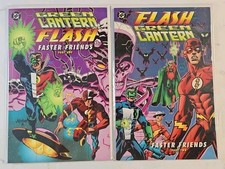 GREEN LANTERN / FLASH : FASTER COMPLETE SET 1-2 DELUXE DC 1997 Nm picture