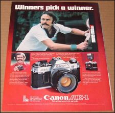 1979 Canon AE-1 Camera Print Ad Advertisement Vintage John Newcombe Tennis picture
