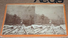 Stereoview Freedley Marble Quarry Incline Railway Dorset Vermont picture