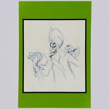 Jafar Iago Postcard Aladdin Disney Villains Concept Art Parrot Animation Drawing picture