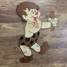 Vintage Hand Painted Disney Primitive Pete Wooden Cutout Sign picture