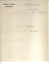 FRENCH AUTOGRAPH MARCEL CACHIN 1946 COMMUNIST SIGNED LETTER VINTAGE 8.5X11 picture