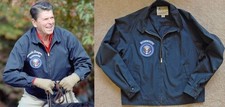 AUTHENTIC PRESIDENTIAL SEAL RONALD REAGAN CAMP DAVID VIP GUEST JACKET picture