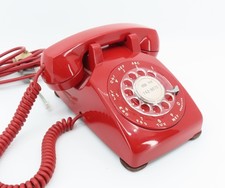 1956 Red Western Electric 500 Desk Telephone - Full Resto, Not Painted picture
