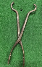 antique hand-forged iron Blacksmith Ember Tongs, pipe tongs, Ice Tongs, Unknown picture