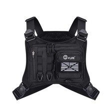 CVLIFE Outdoor Chest Bag for Men, Tactical Chest Pack, Adjustable R... Fast Ship picture