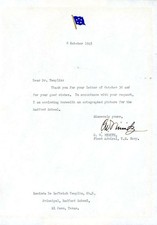 Admiral Chester Nimitz PSA DNA LOA Signed Vintage 1945 Letter Autograph picture